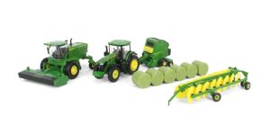 ERT45931 - Conjunto para henificación JOHN DEERE - rastrillo hilerador W235R - tractor 7R 250 empacadora 561R