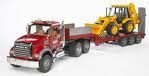BRU2813 - Porta máquina MACK con retroexcavadora.1/16