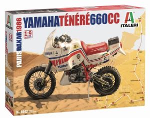 ITA4642 - Moto YAMAHA Tenere 660cc 1986 Paris Dakar para montar y pintar