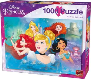 KING55992 - Puzzle 1000 piezas Princesas Disney
