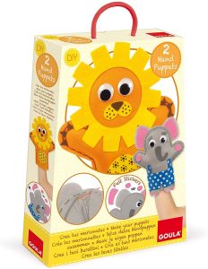 GOA52029 - Kit de 2 títeres Elefante y León