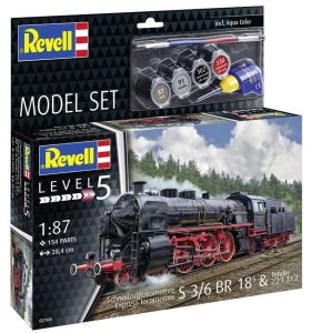 REV62168 - MODEL SET - Locomotora Express S3/6 BR 18 con Tender para montar con pintura
