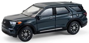GREEN68070-D - FORD Explorer 2024 azul piedra de la serie SHOWROOM FLOOR en blíster