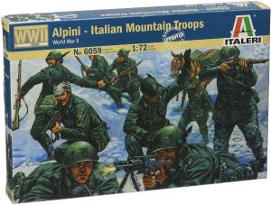 ITA6059 - Tropas de montaña italianas Alpini pintables