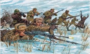 ITA6069 - Infantería Rusa – Uniformes Pintables de Invierno