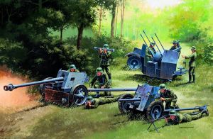 ITA7026 - Pistolas ALEMANAS PAK35 – PAK40 – FLAK38 para montar y pintar