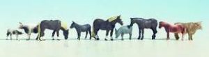 NOC15713 - Lote de 6 caballos y 3 vacas