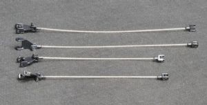 YCC783C-4 - Cables Arrow metalizados LG 1550 Negro RAL9005