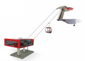 JC84381 - Telecabina rojo y negro