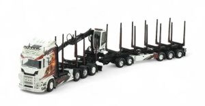 TEK86489 - SCANIA Camión rígido 8x4 Highline de nueva generación 770S con remolque maderero de 2+3 ejes ANGEBY AKERI