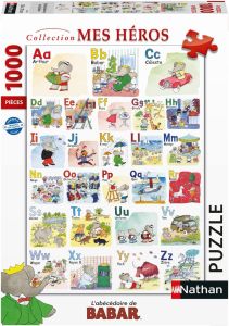 NAT873647 - Puzzle 1000 piezas Babar's Alphabet