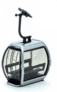 JC82100 - Góndola para 10 plazas Omega V gris 1/87