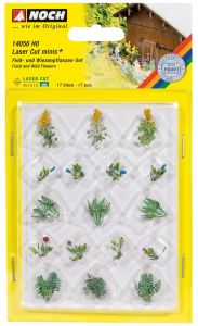 NOC14056 - Conjunto de 17 flores silvestres