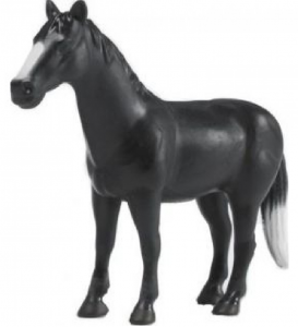 BRU2306NOIR - Escala de caballo negro: 1/16