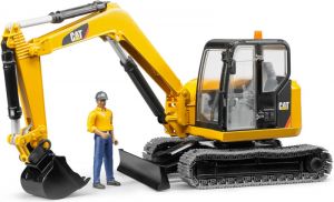 BRU2466 - Miniexcavadora de orugas CATERPILLAR con carácter Escala: 1/16