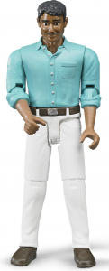 BRU60003 - Hombre con pantalón blanco y camisa azul Ech:1/16