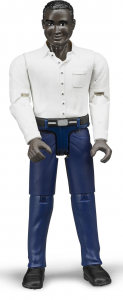 BRU60004 - Hombre negro con camisa blanca