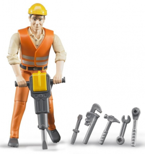 BRU60020 - Hombre con martillo neumático y herramientas Escala: 1/16