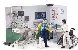 BRU62711 - Caja de enfermería con figuritas y accesorios.