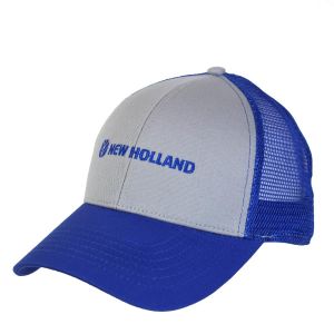 CASNH5001 - Gorra de malla gris y azul NEW HOLLAND