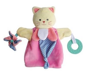 DC3005CHAT - Marioneta gato rosa 30 cm