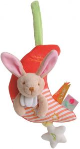 DC3015LAPIN - Caja de música - Luminiscente - Conejo 20 cm