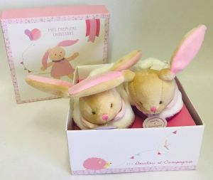 DC3035 - Pantuflas desde el nacimiento hasta los 6 meses Conejo - Rosa
