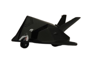 NEW01277J - Avión de combate negro de fricción