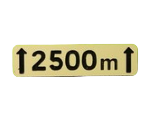 MCD-028 - Letrero de señalización Más de 2500m - En forma de kit