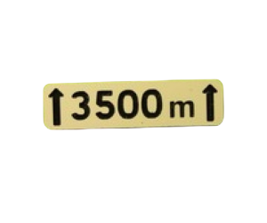 MCD-029 - Letrero de señalización Más de 3500m - En forma de kit