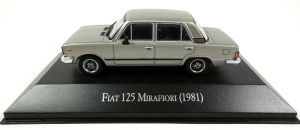 MAGARGAQV09 - FIAT 125 Mirafiori 1981 gris sedan 4 puertas vendido en blister