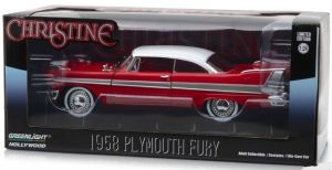 GREEN84071 - PLYMOUTH Fury 1958 techo blanco rojo de la película Christine 1983
