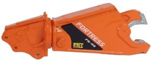 GF118-2-O - Cizallas para chatarra FORTRESS FS45-R naranjas con soporte de pluma para excavadoras de hasta 25 toneladas