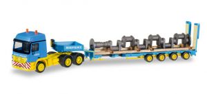 HER306973 - MERCEDES BENZ Actros S SZ 6x4 y remolque góndola rebajada 4 ejes con carga