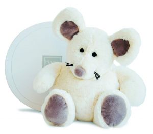 HO2584 - BOULIDOUX Ratón de peluche - Blanco