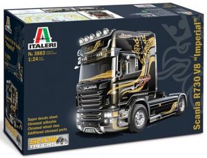 ITA3883 - SCANIA R730 V8 Topline Imperial 4x2 Show Trucks maqueta para montar y pintar
