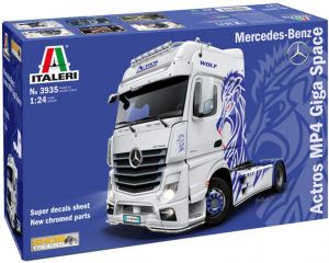 ITA3935 - MERCEDES Actros MP4 Giga Space 4x2 para montar y pintar