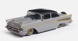 IXO-IA64014 - CHEVROLET Bel-Air Lowrider 1957 Gris (en blíster)