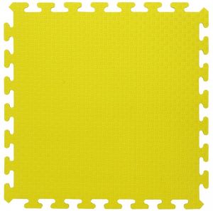 JAM460418 - 4 alfombrillas de rompecabezas amarillas - 50 x 50 cm
