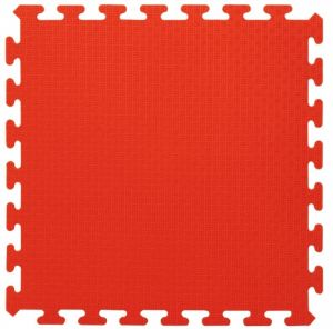 JAM460419 - 4 Tapete rompecabezas rojo - 50 x 50 cm
