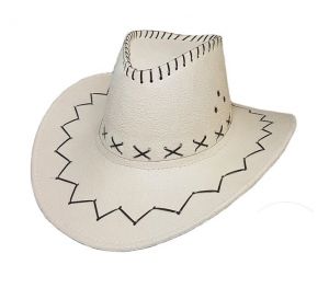 LP00006 - Sombrero de vaquero blanco