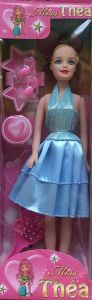LPB42366B - Muñeca Miss Théa con vestido azul - 29 cm