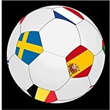 LPB22290 - Balón de fútbol hinchable - EURO 2016 - 25 cm