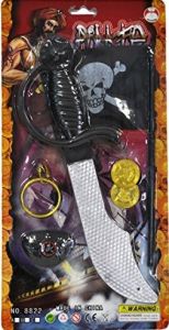 LPE50416 - Kit pirata con bandera; machete y accesorios