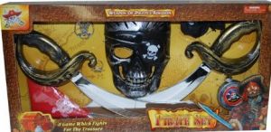 LPE50532 - Kit pirata con máscara; 2 sables y accesorios