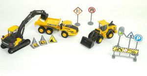 NEW33063 - Conjunto de obras públicas VOLVO con máquinas y accesorios