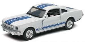 NEW51393C - FORD Shelby GT350 blanco con franjas azules