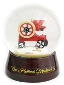 NH2329C - Bola de nieve de cristal en caja NEW HOLLAND