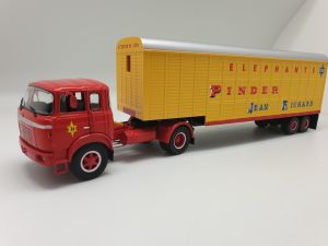 ODE072 - BERLIET TR 12 4x2 con remolque para Elephant 2 Ejes PINDER 1976