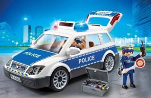 PLAY6920 - Coche de policía con luz intermitente